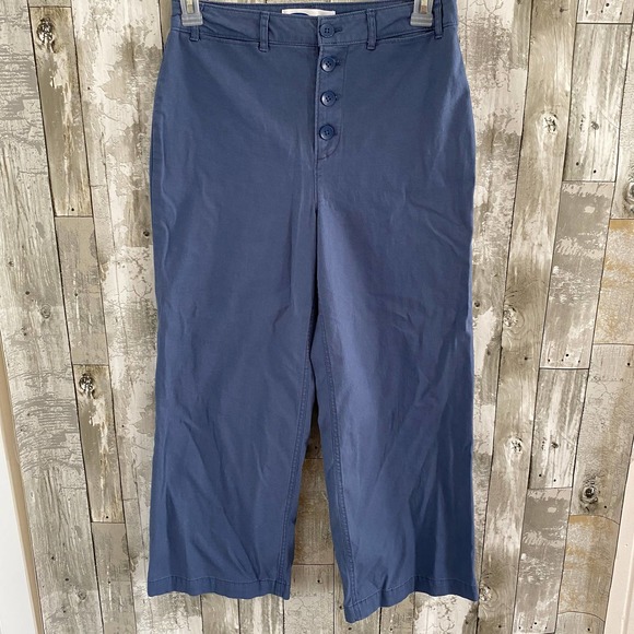 Old Navy Pants - Old Navy extra high rise wide leg blue pants 6